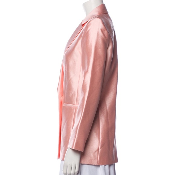 MAJE Vasila Double-breasted Satin Blazer in Pink Size 36 - Picture 14 of 16
